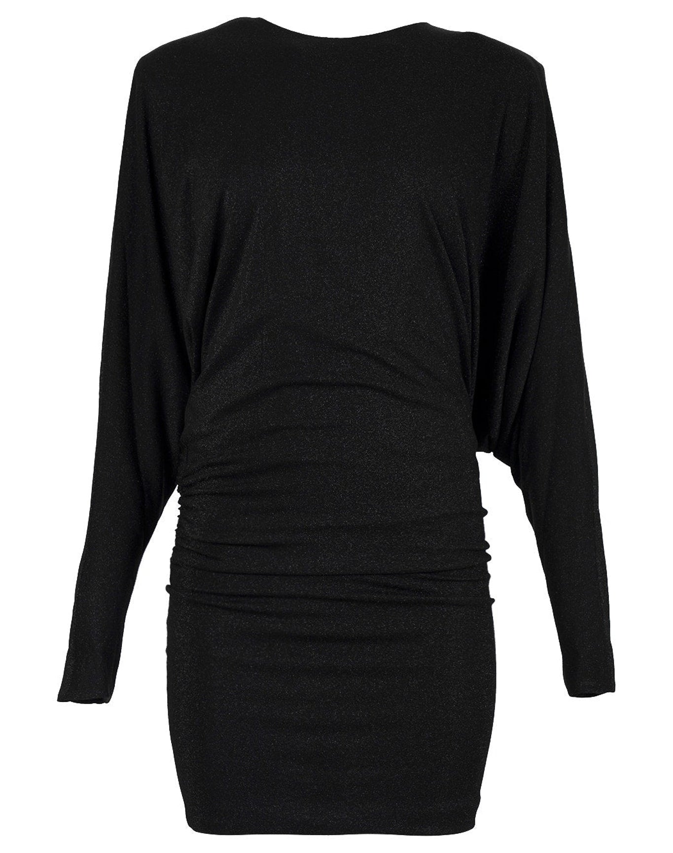 Alexandre Vauthier | Women | Draped Lurex Mini Dress | Black