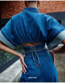 Alu Crop Top | Denim