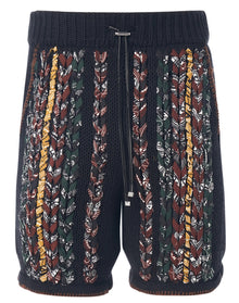 Amiri | Men | Braided Bandana Shorts | Black