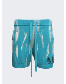 Amiri | Men | Destroyed Applique Shorts | Blue