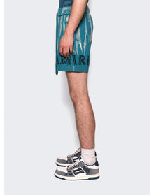 Amiri | Men | Destroyed Applique Shorts | Blue
