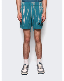 Amiri | Men | Destroyed Applique Shorts | Blue