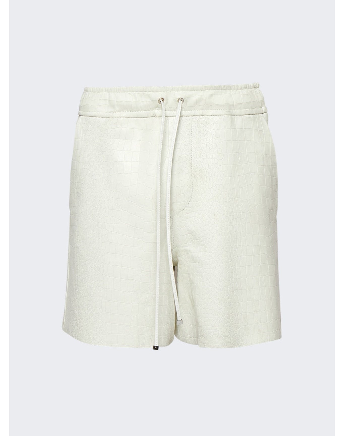 Amiri | Men | Embossed Crocodile Shorts | White