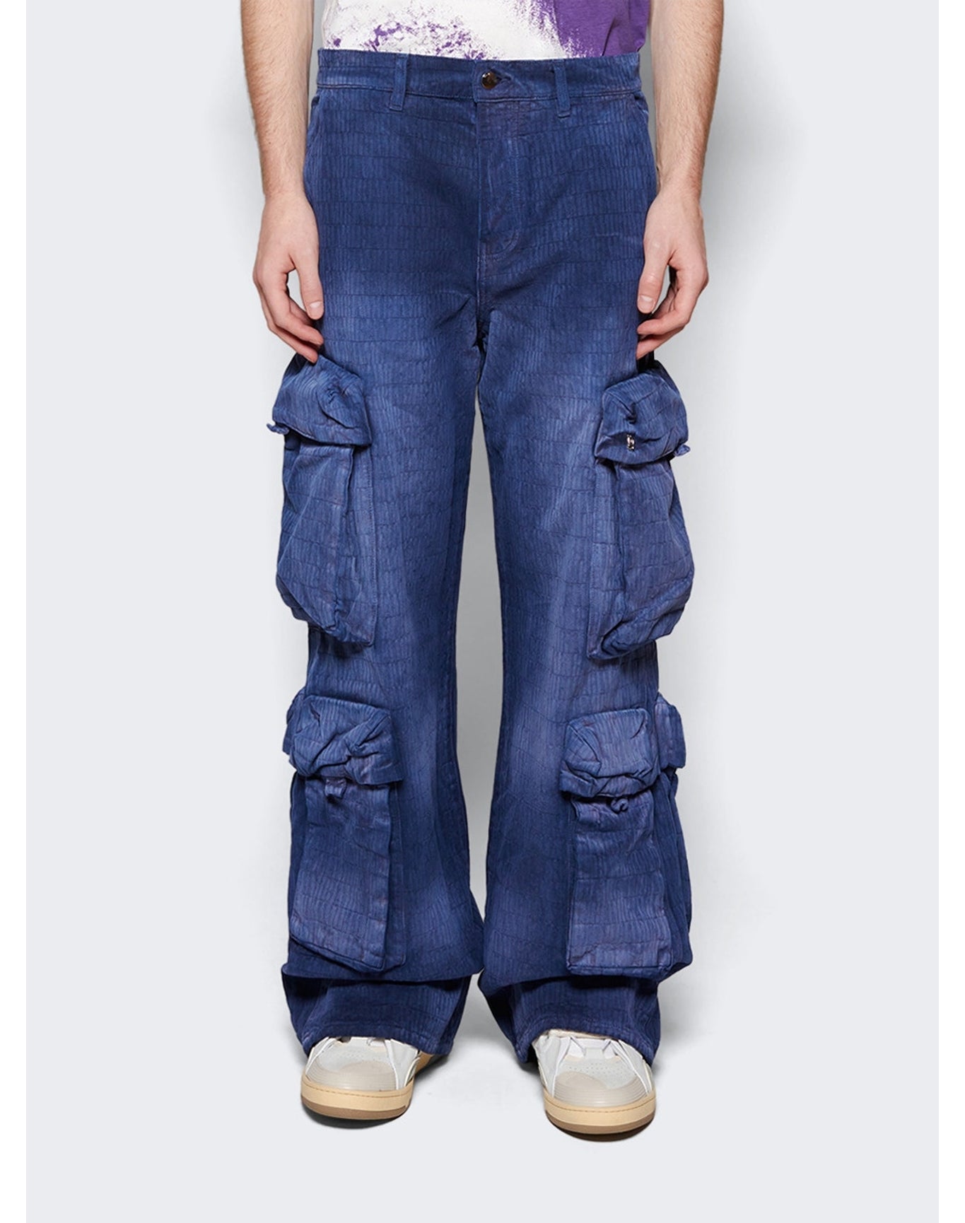 Amiri | Men | Jacquard Utility Pants | Blue