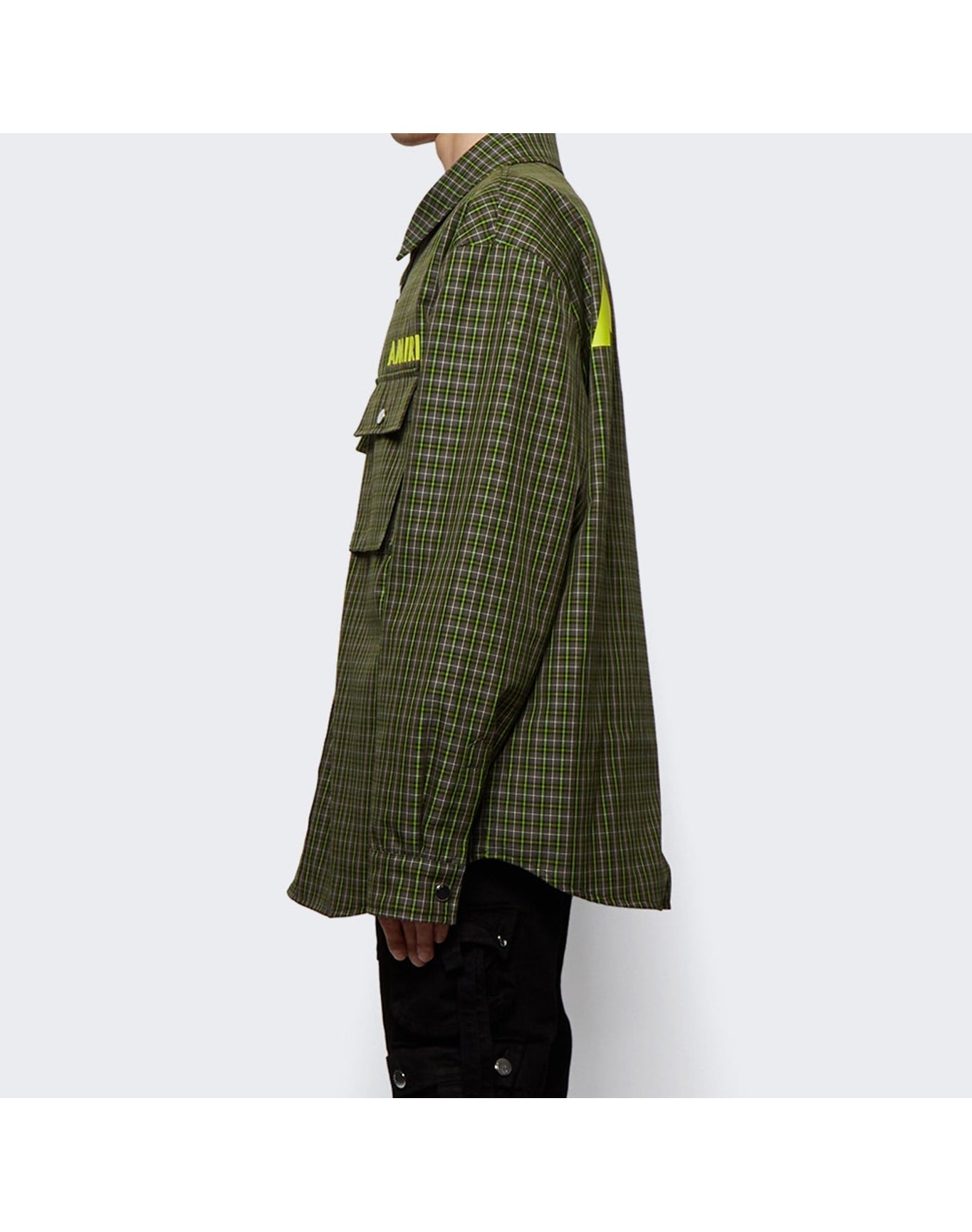 Amiri | Men | Logo Overshirt | Sage Green