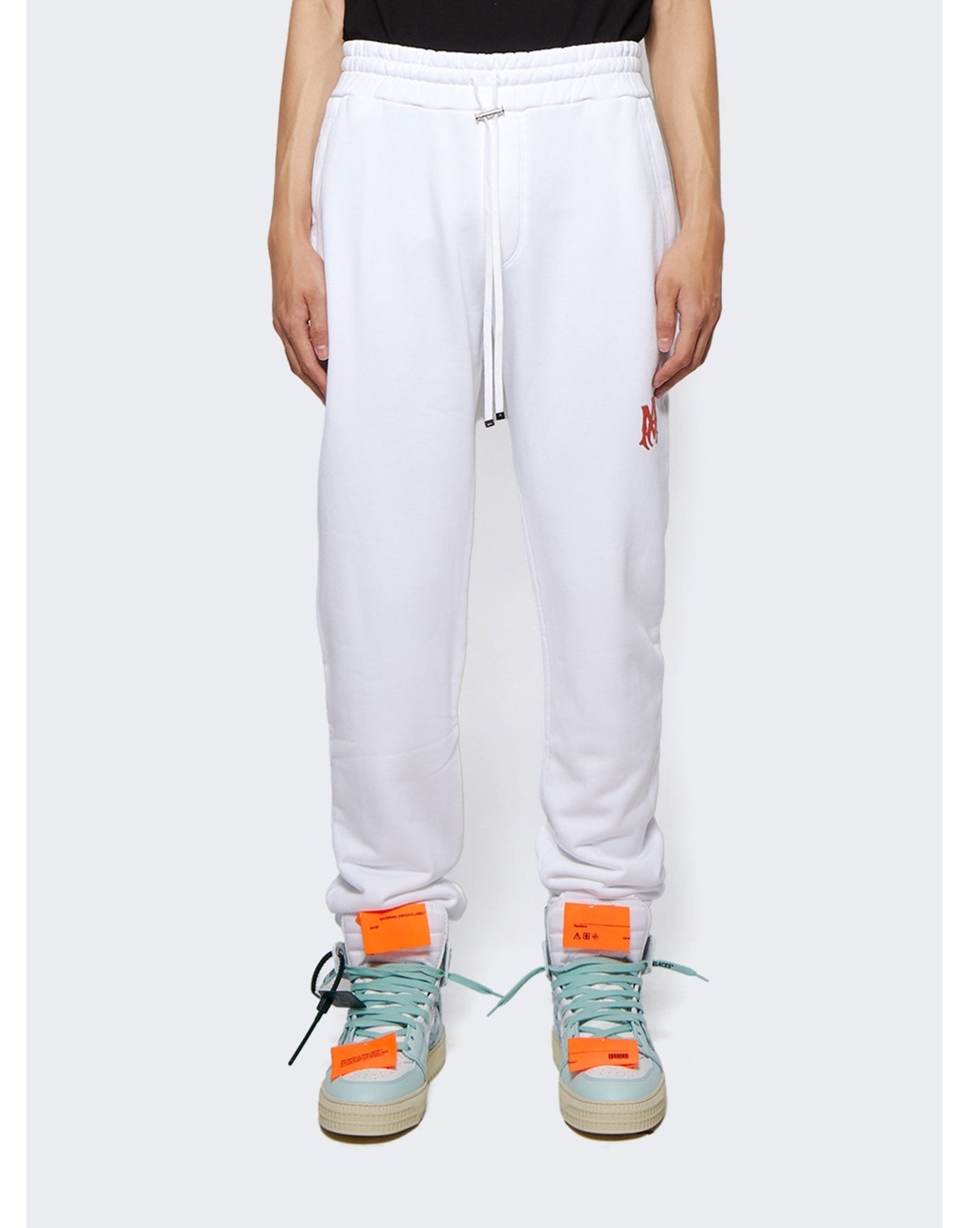 Amiri | Men | Ma Logo Sweatpants | White x Red