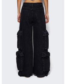 Amiri | Women | Baggy Cargo Jean | River Indigo