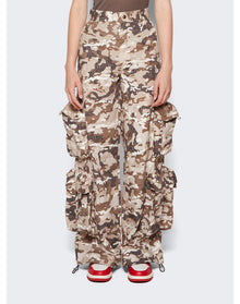 Amiri | Women | Camouflage Print Baggy Cargo Pants | Green