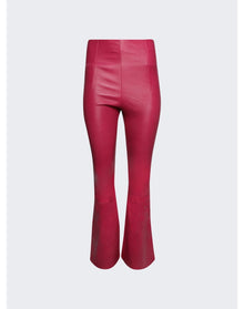 Amiri | Women | Flare Leather Leggings | Fuchsia Pink