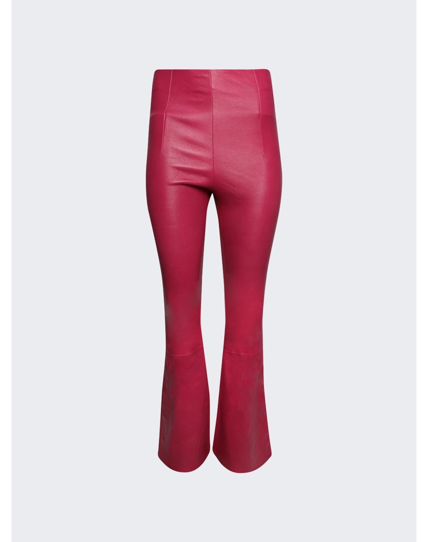 Amiri | Women | Flare Leather Leggings | Fuchsia Pink
