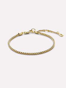 Danay Soft Box Chain Bracelet | 14K Gold on Brass
