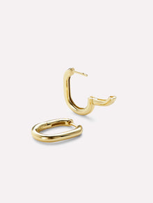 Rox Small Hoop Earrings | 14K Gold on Sterling Silver