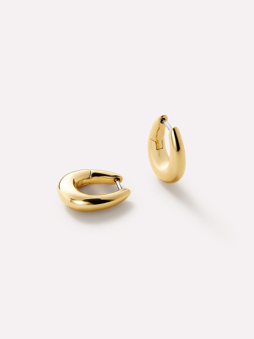 Amaya Huggie Earrings | 14K Gold on Brass