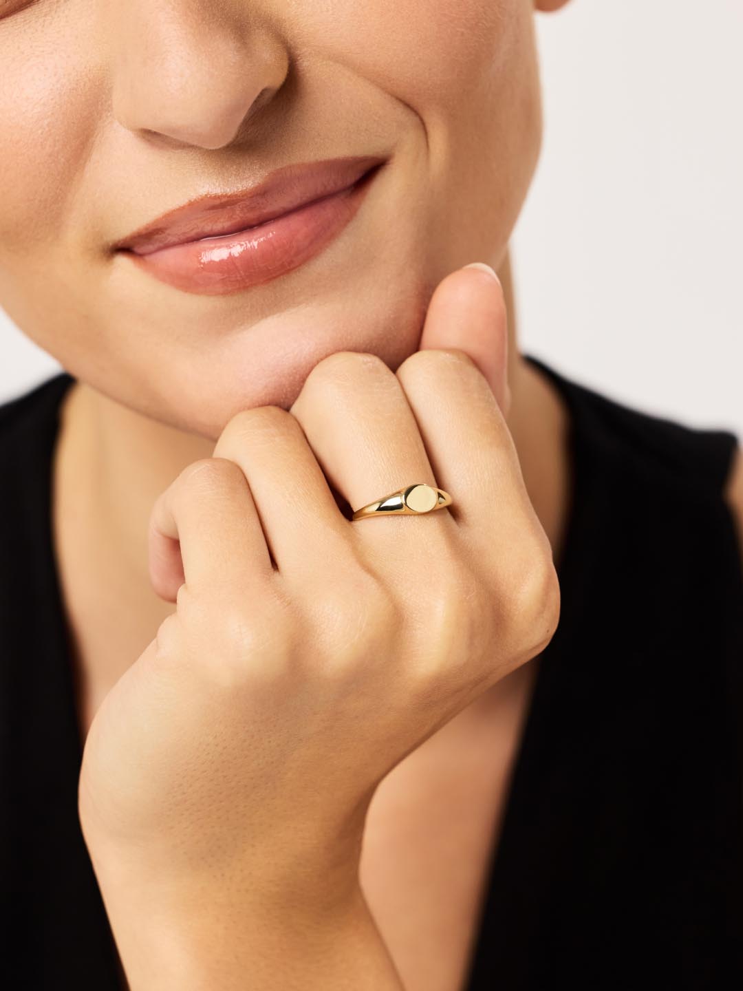 Signet Band Ring | 10K Solid Gold