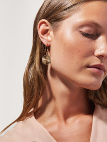 Michelle Coin Hoops | 14K Gold on Brass