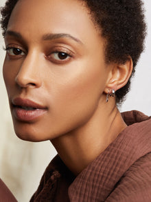 Sia Safety Pin Earrings | Rhodium on Sterling Silver