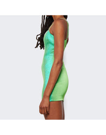 Area | Women | Crystal Cup Mini Dress | Green