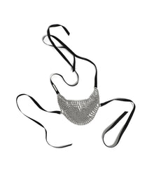 Area | Women | Crystal Fringe Mask Accessory | Silver