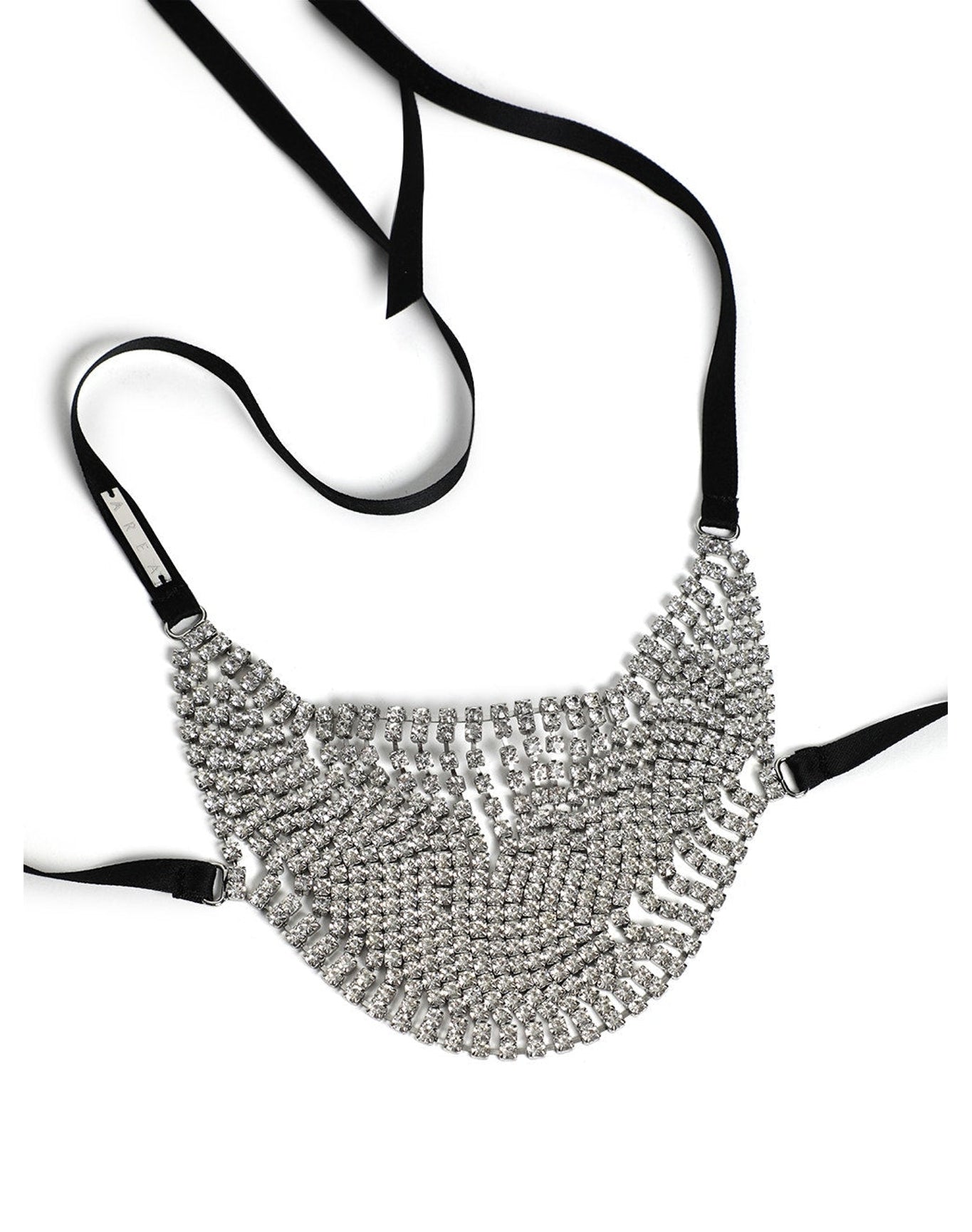 Area | Women | Crystal Fringe Mask Accessory | Silver