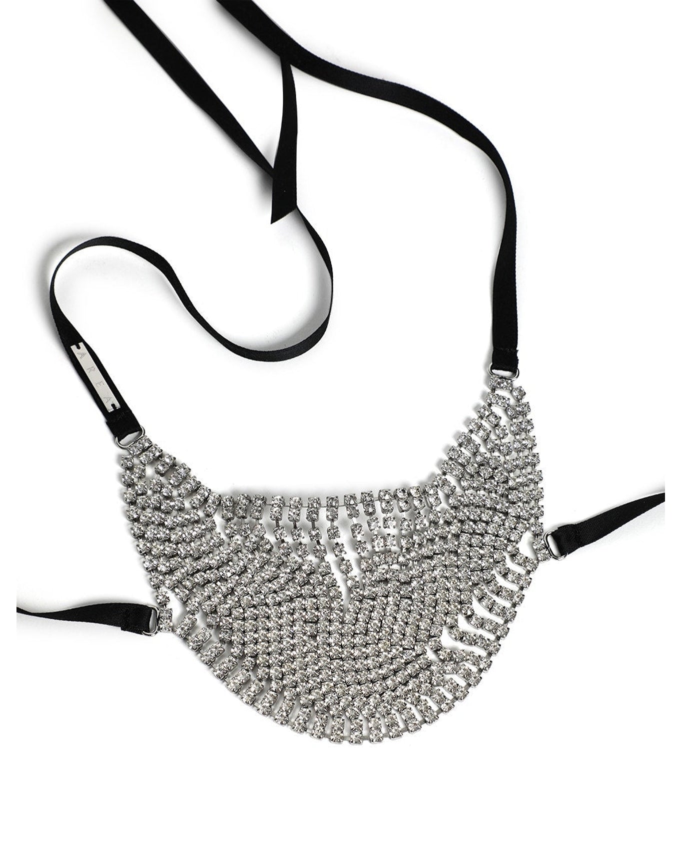 Area | Women | Crystal Fringe Mask Accessory | Silver