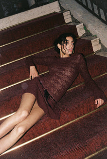 Vivienne Long Sleeve Mini Dress | Port