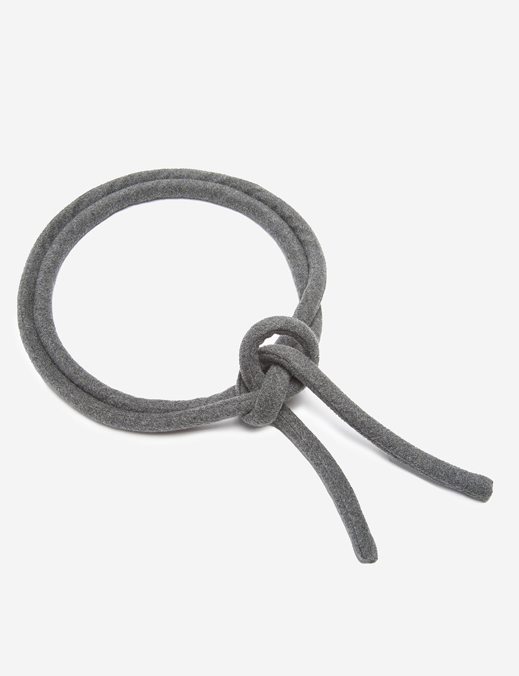 Womens | The Cashmere Tube Belt | Charcoal