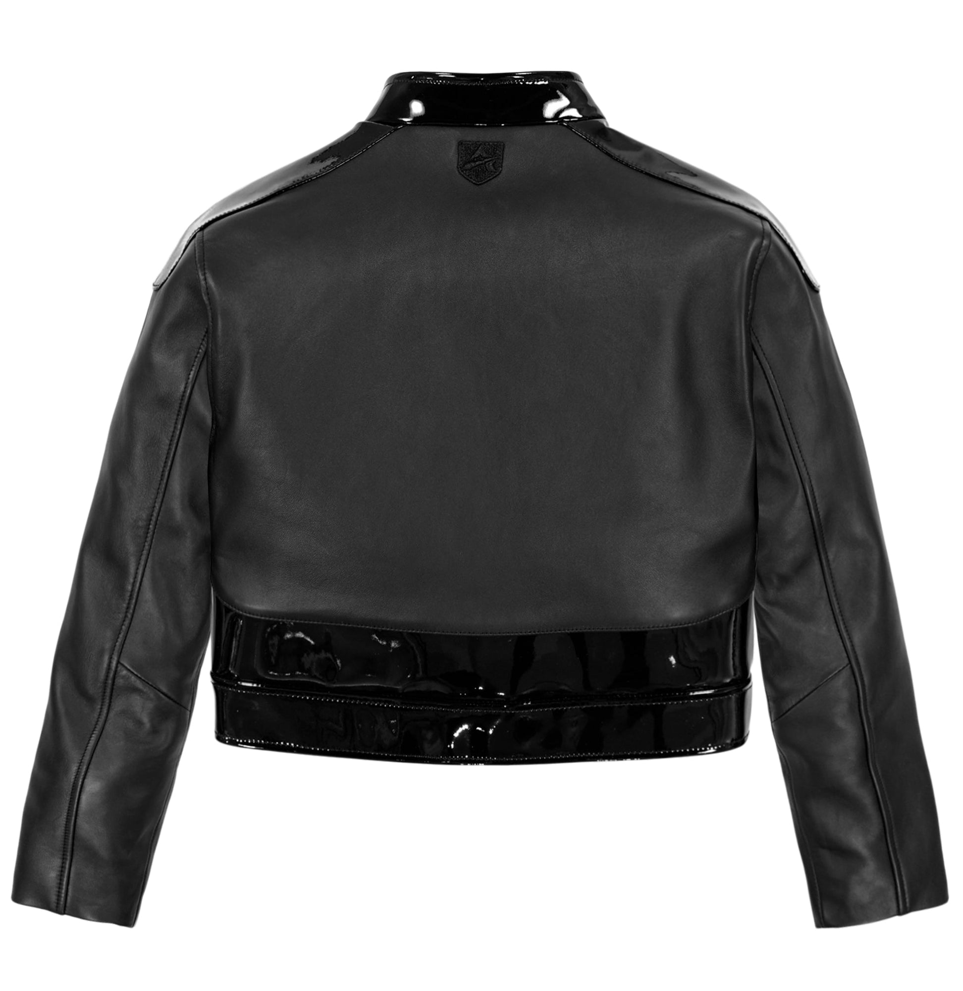 Cropped Moto Jacket | Black