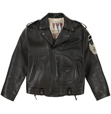 Usa Tour Motorcycle Jacket | Black