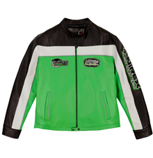Lone Wolf Racer Jacket | Lime Green