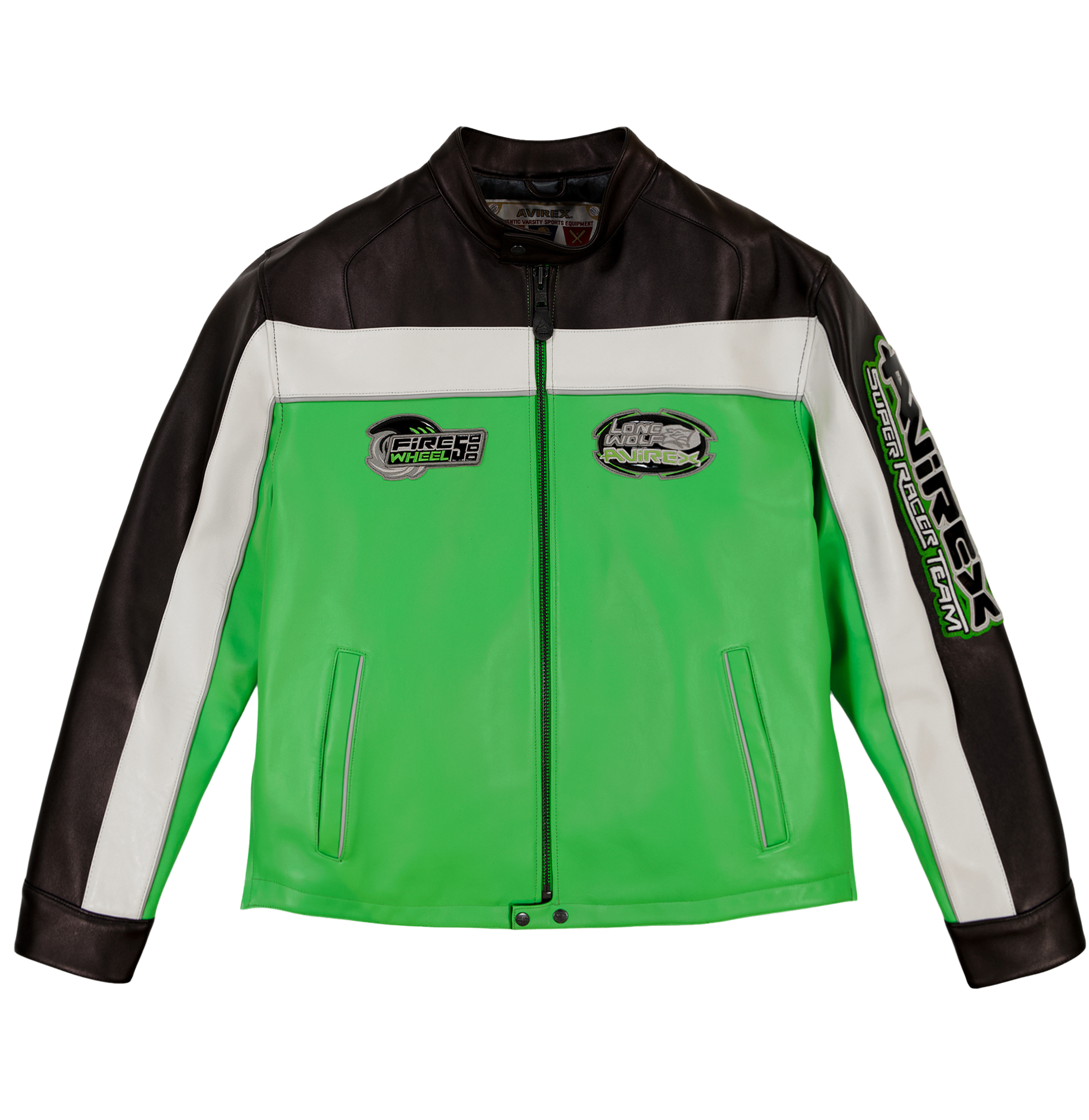 Lone Wolf Racer Jacket | Lime Green