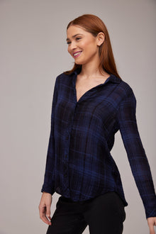 Classic Button Down | Admiral Blue Plaid