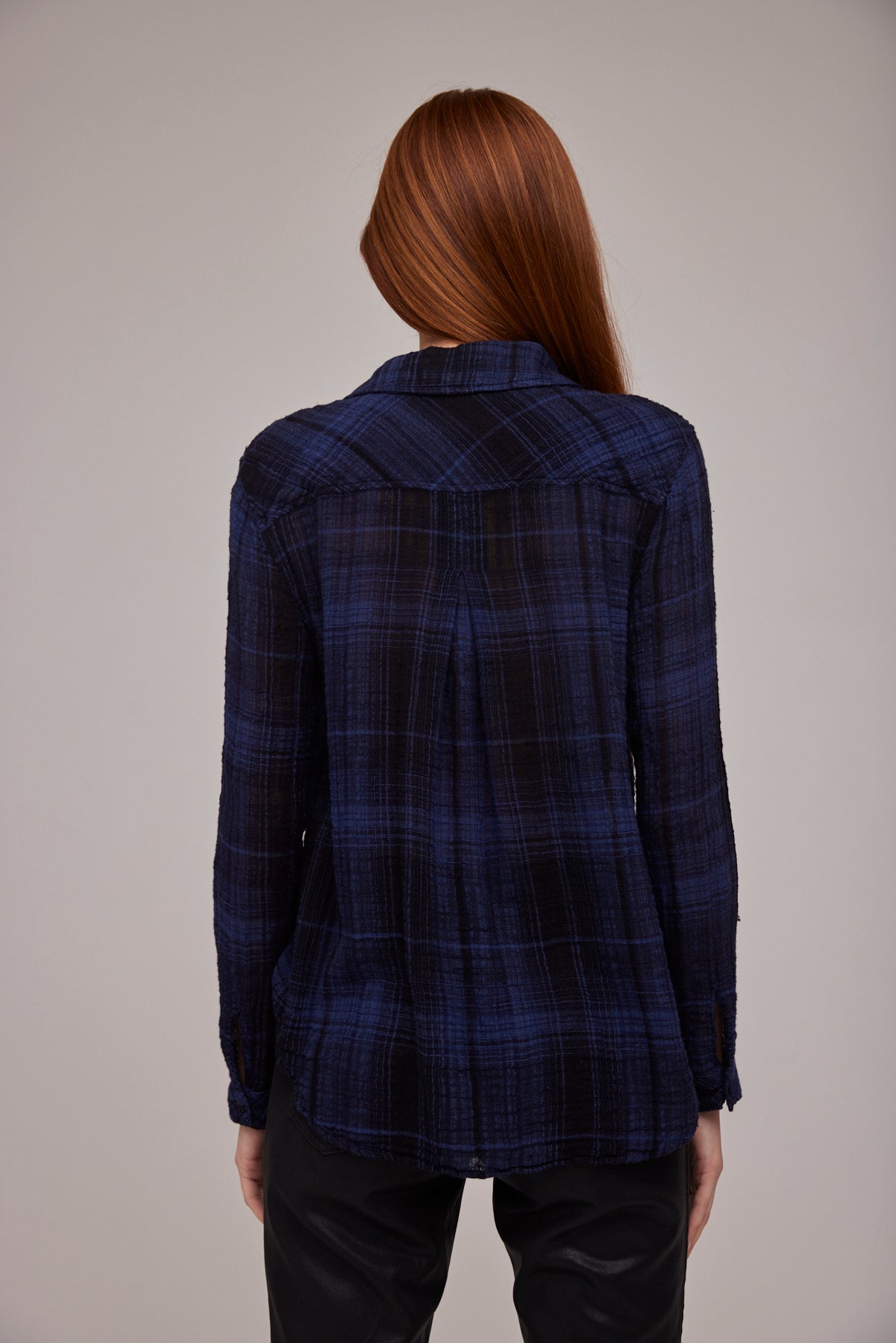 Classic Button Down | Admiral Blue Plaid