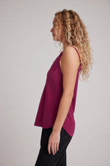 Frayed Cami | Dark Magenta