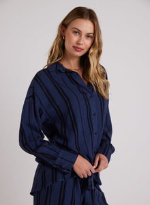 Oversized Button Down | Vintage Navy