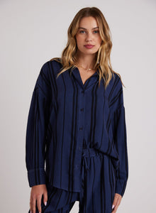 Oversized Button Down | Vintage Navy