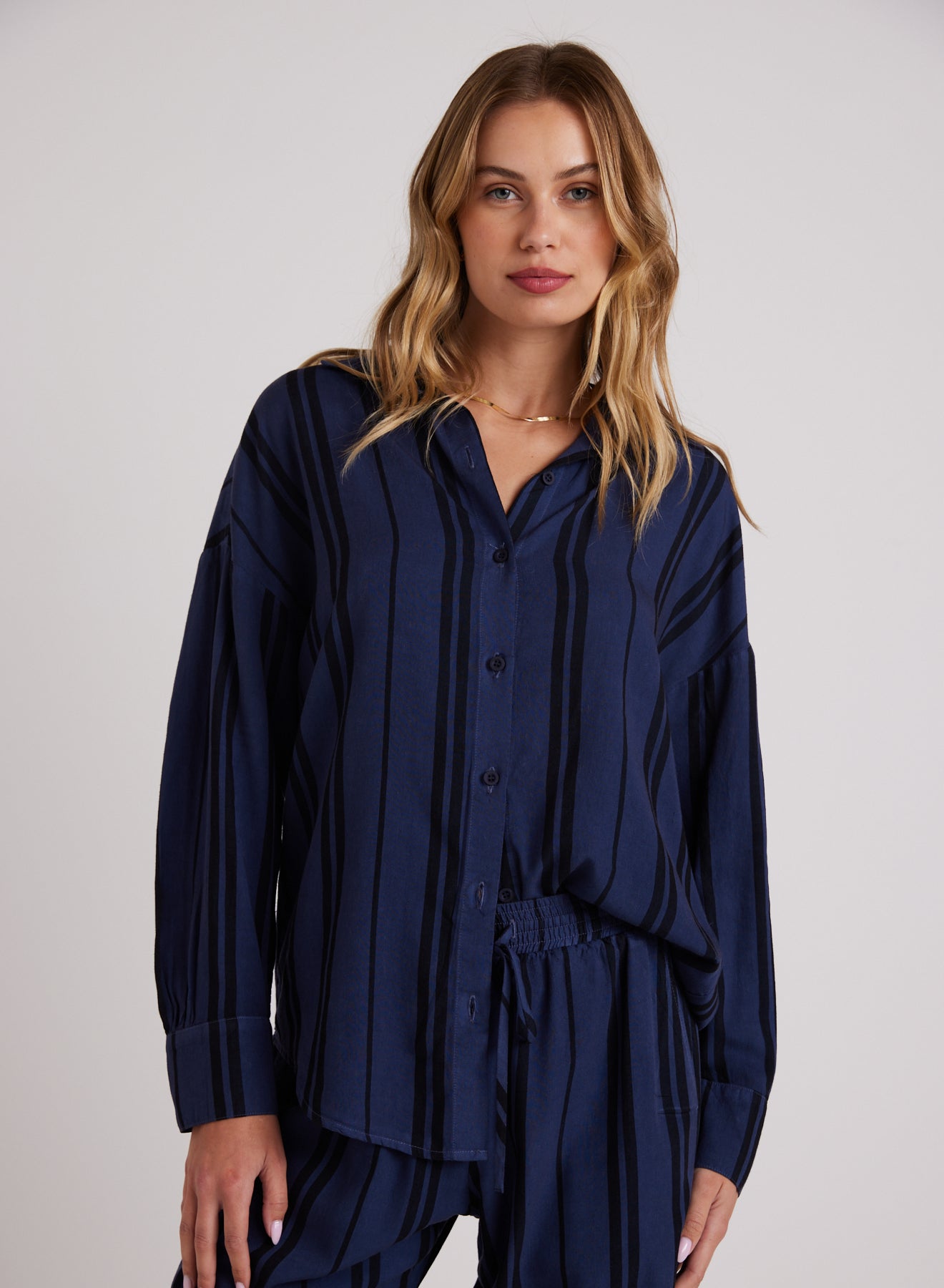 Oversized Button Down | Vintage Navy