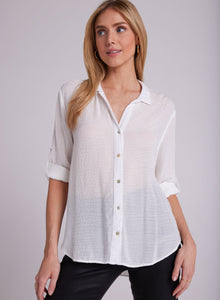 Capri Button Down | Winter White