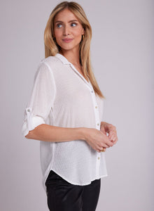 Capri Button Down | Winter White