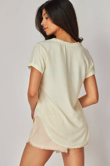 V-Neck Tee | Lemon Spritzer