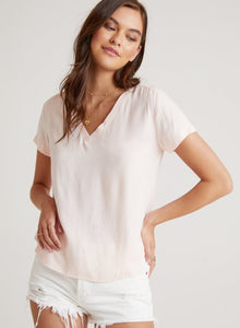 V-Neck Tee | Sunset Coral
