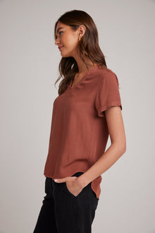 V-Neck Tee | Autumn Amber