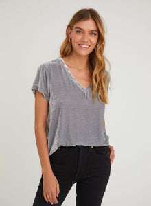 V-Neck Tee | Titanium