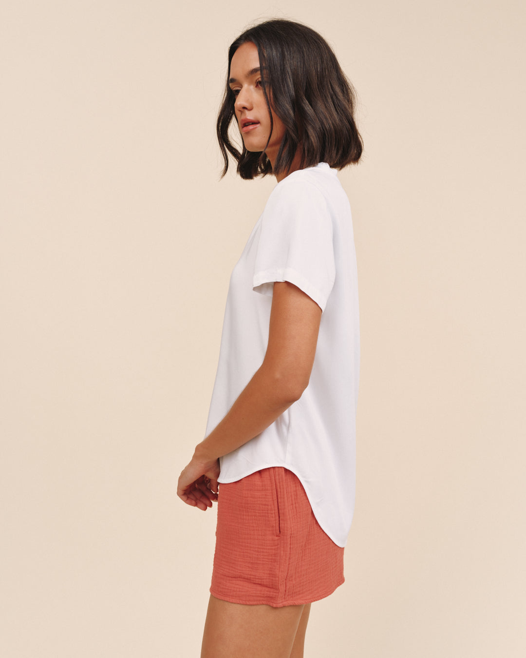V-Neck Tee | White