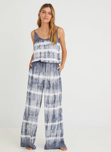 Wide Leg Pant | Glacier Stripe Dye