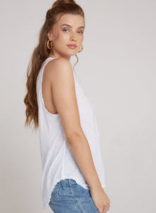 Scoop Neck Tank | White