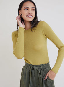 Mazzy Long Sleeve Crew Neck Sweater | Golden Spruce