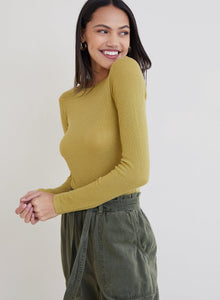 Mazzy Long Sleeve Crew Neck Sweater | Golden Spruce
