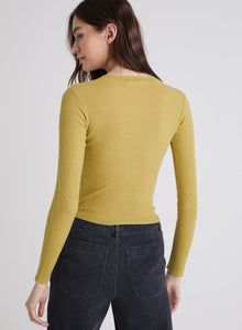 Mazzy Long Sleeve Crew Neck Sweater | Golden Spruce