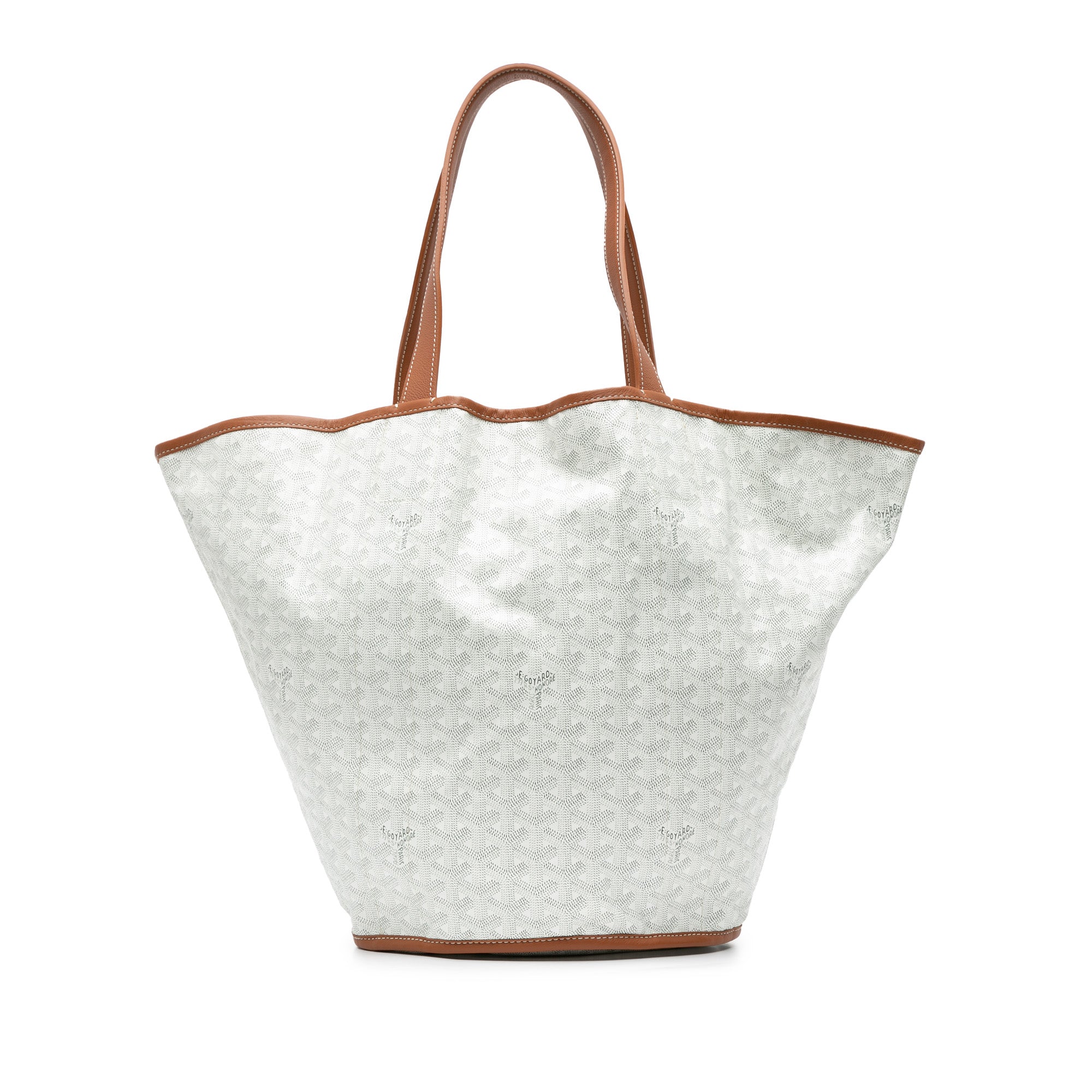 Goyard | Pre-Owned Goyardine Reversible Belharra Tote | White