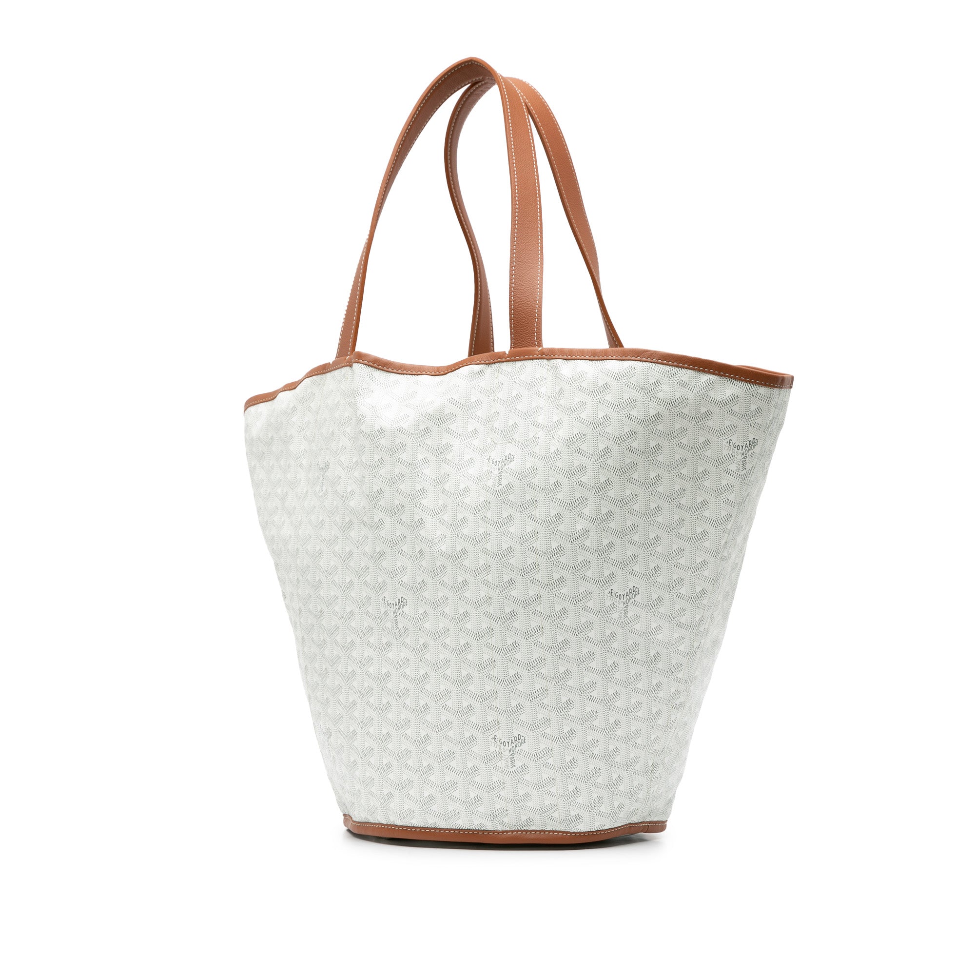 Goyard | Pre-Owned Goyardine Reversible Belharra Tote | White